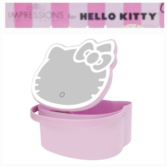 Impressions X Hello Kitty Carry Case w/LED Makeup Mirror - Picture 1 of 12
